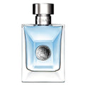 Versace Pour Homme authentic perfume bottle on light background