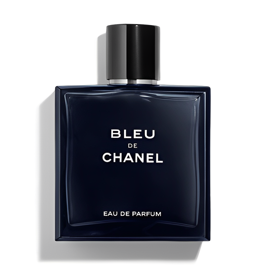 Chanel Bleu de Chanel EDP authentic perfume bottle on light background