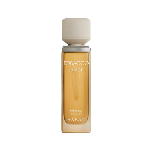 Assaf Tobacco Jam 50 original perfume bottle, clean product photo