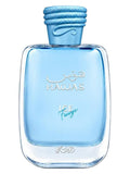 Rasasi Hawas Ice Freeze exact fragrance bottle clear product photograph