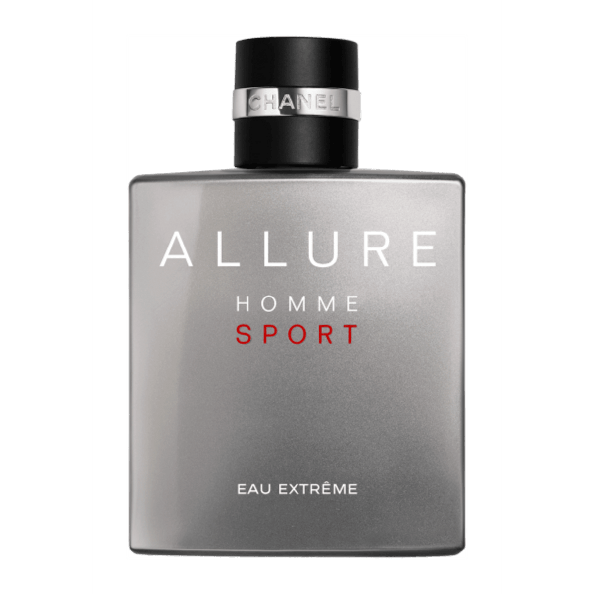Chanel Allure Homme Sport Eau Extreme exact fragrance bottle clear product photograph
