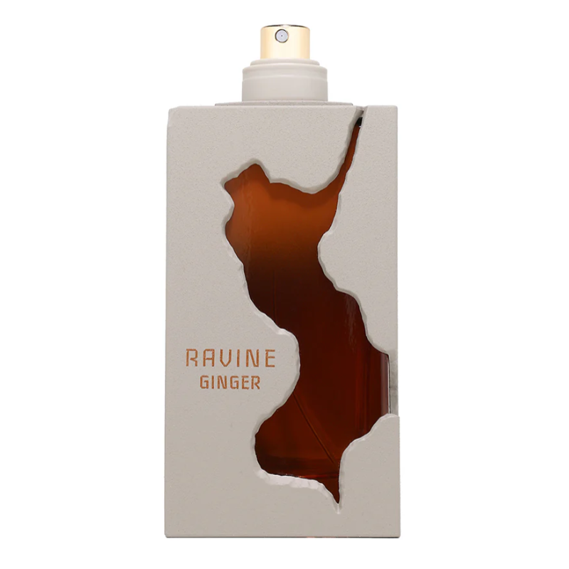 French Avenue Ravine Ginger exact fragrance bottle clear product photograph