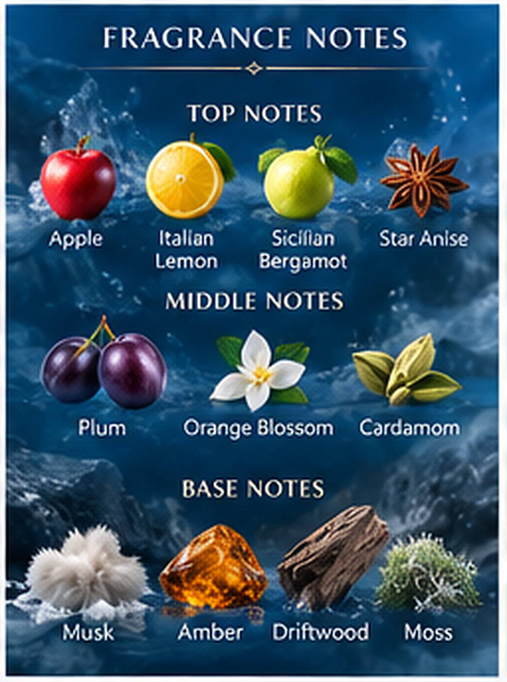 Rasasi Hawas Ice fragrance notes